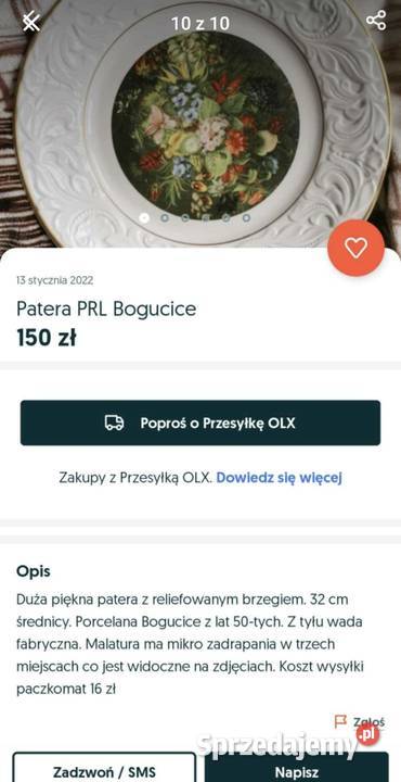 Porcelana Bogucice z lat 50tych
Szlachetna biała