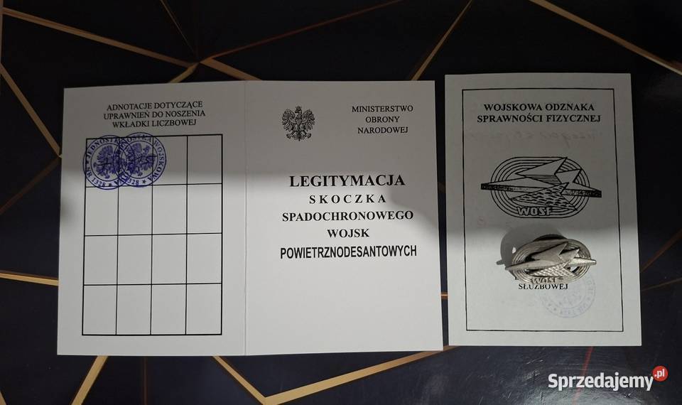 Legitymacja skoczka spadochronowego i Lublin