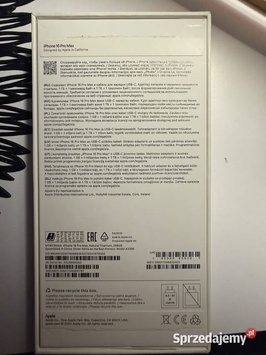 iPhone 16 pro 256GB Jędrzejów