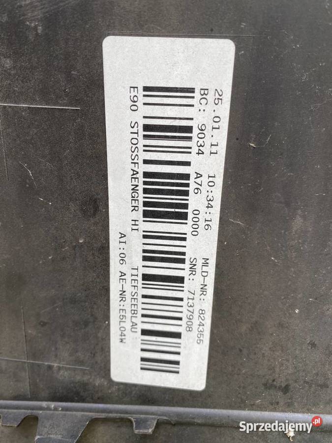 Zderzak tył BMW e90 Kostomłoty sprzedam