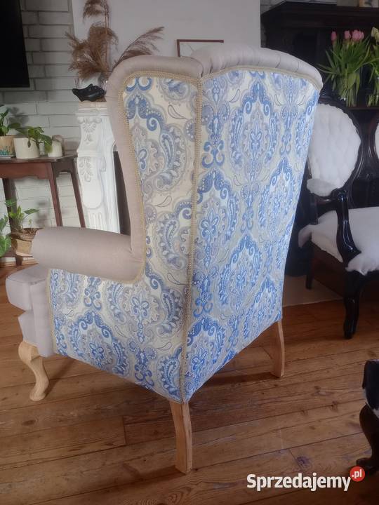Fotel uszak pełnej renowacji Stylowy Lusówko