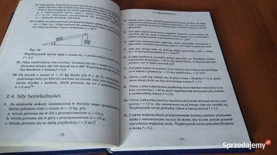 Zbiór prostych zadań z fizyki szkół średnich fizyka Gdańsk