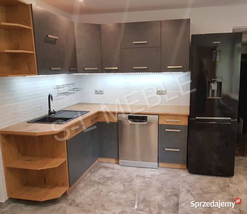 SZAFKI KUCHENNE VIGO GRAFIR SZCZORKOWANY DĄB Gdańsk