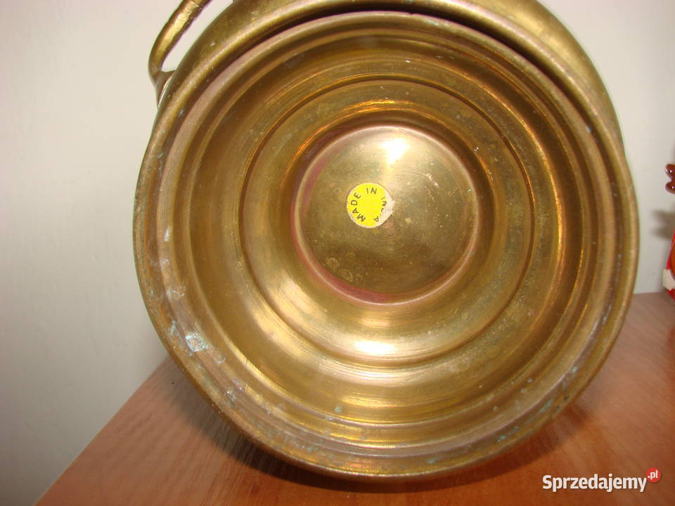 wazon doniczka osłonka mosiądz Indie