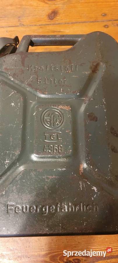 Niemiecki kanister KRAFTSTOFF BFW TGL 4368 5 wielkopolskie
