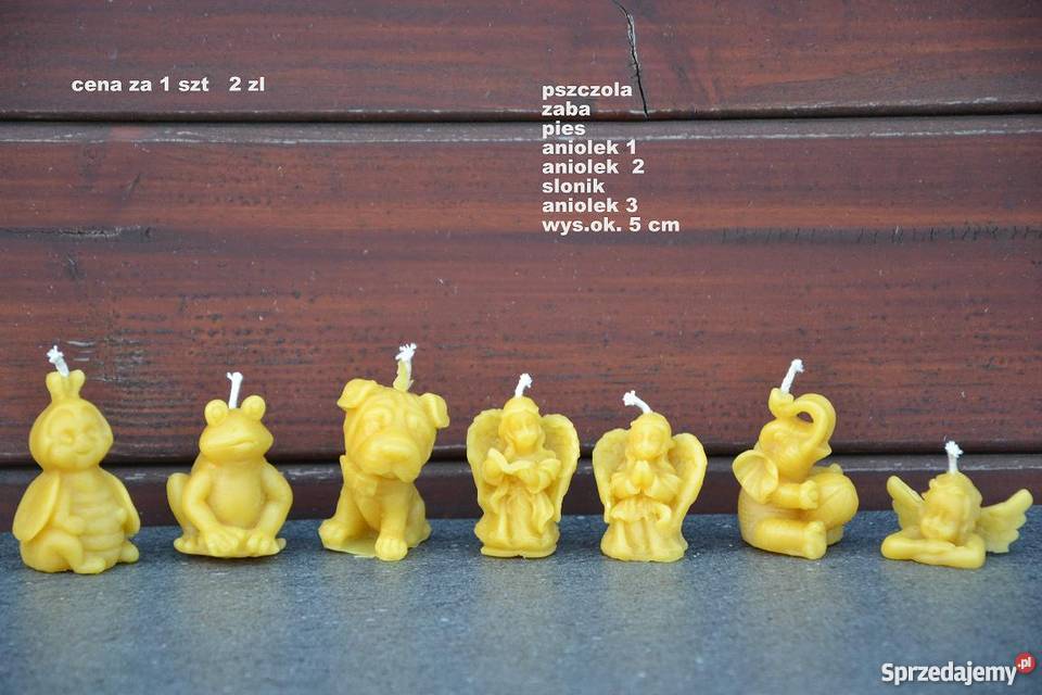 ŚWIECZKI Z WOSKU PSZCZELEGO 100WOSK PSZCZELI Chojna