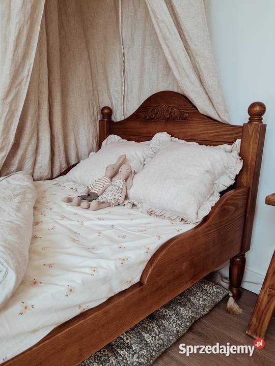 Łóżko lilu OLLMEBEL drewniane Wałbrzych