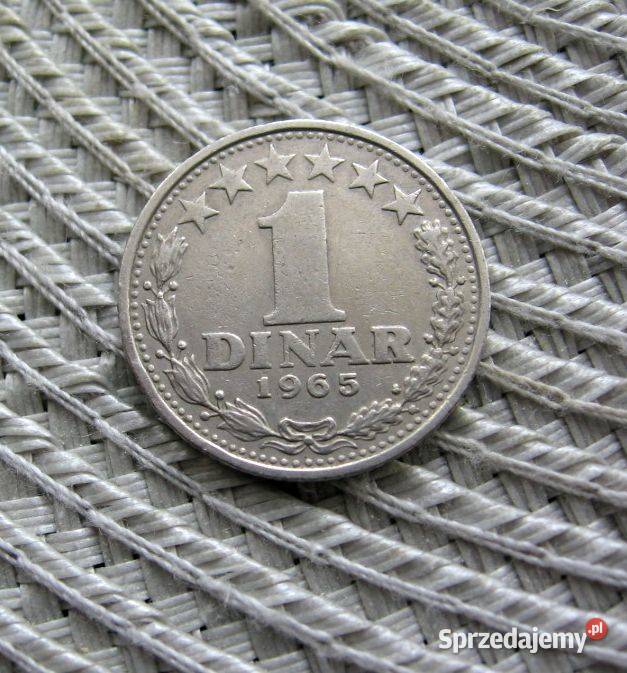 Jugosławia 1 Dinar 1965r Kalisz