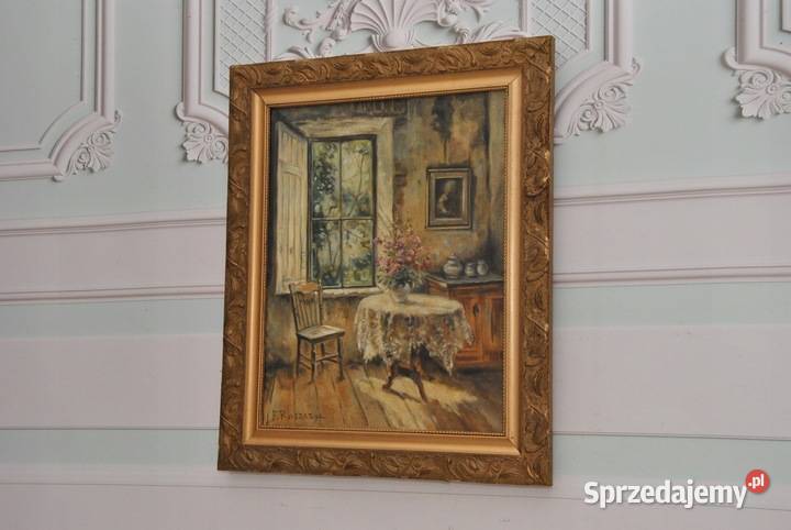 Ferdynand Ruszczyc Wnętrze Pokoju Dworek Kraków sprzedam