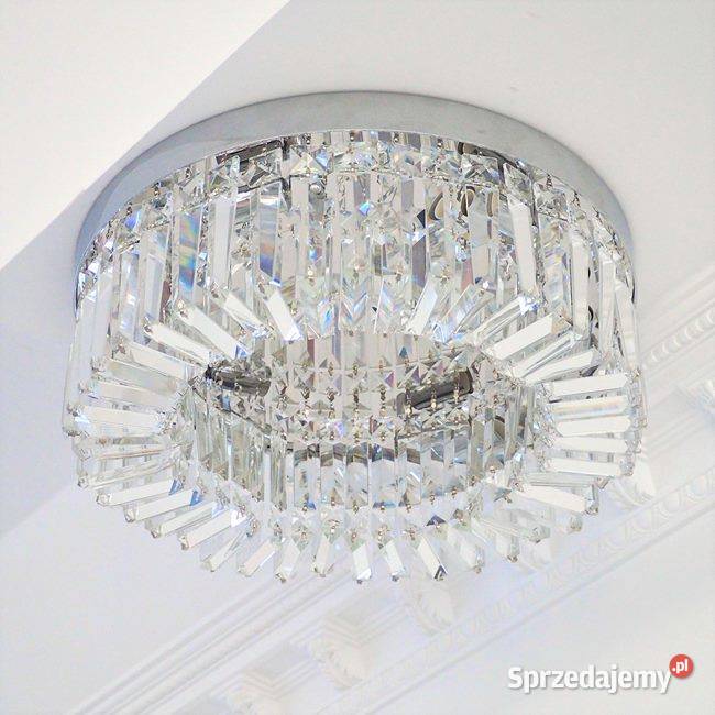 Plafon STELLA Kryształowy Glamour Srebrny Warszawa