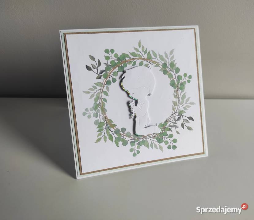 Kartka na Komunię Świętą ręcznie robiona sprzedam