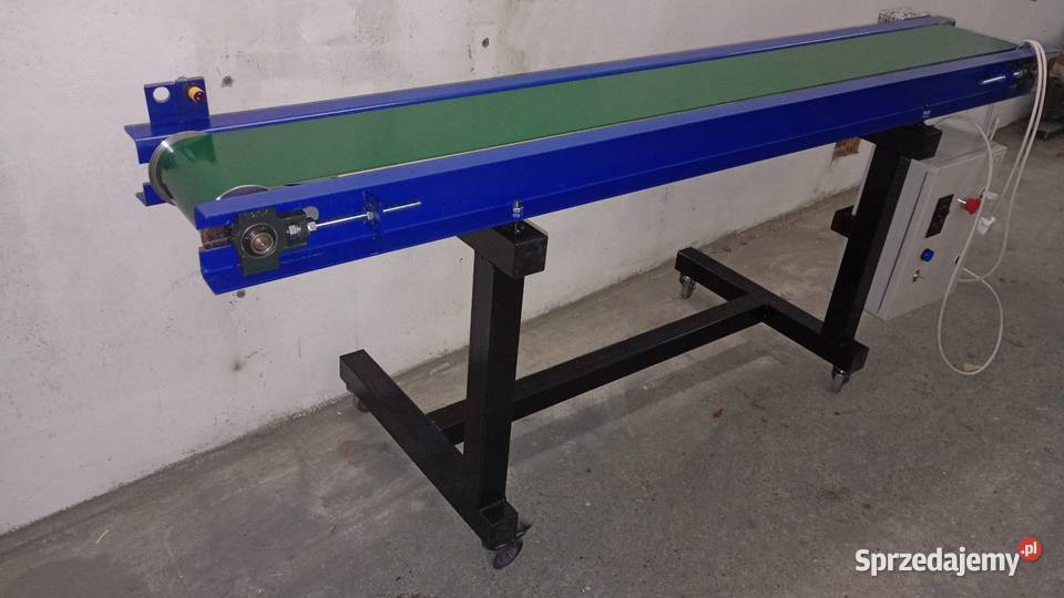 Podajnik tasmowy stół selekcyjny etykieciarka Leszno