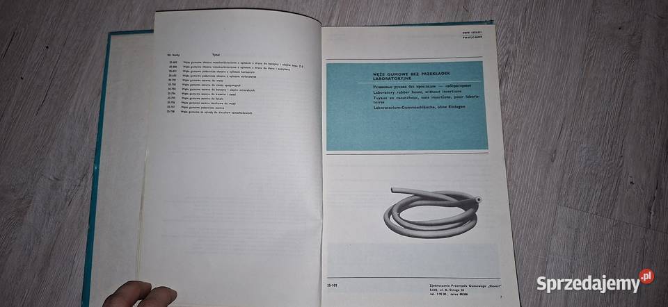 Katalog STOMIL Węże gumowe 1 wydanie Warszawa Łęczyca