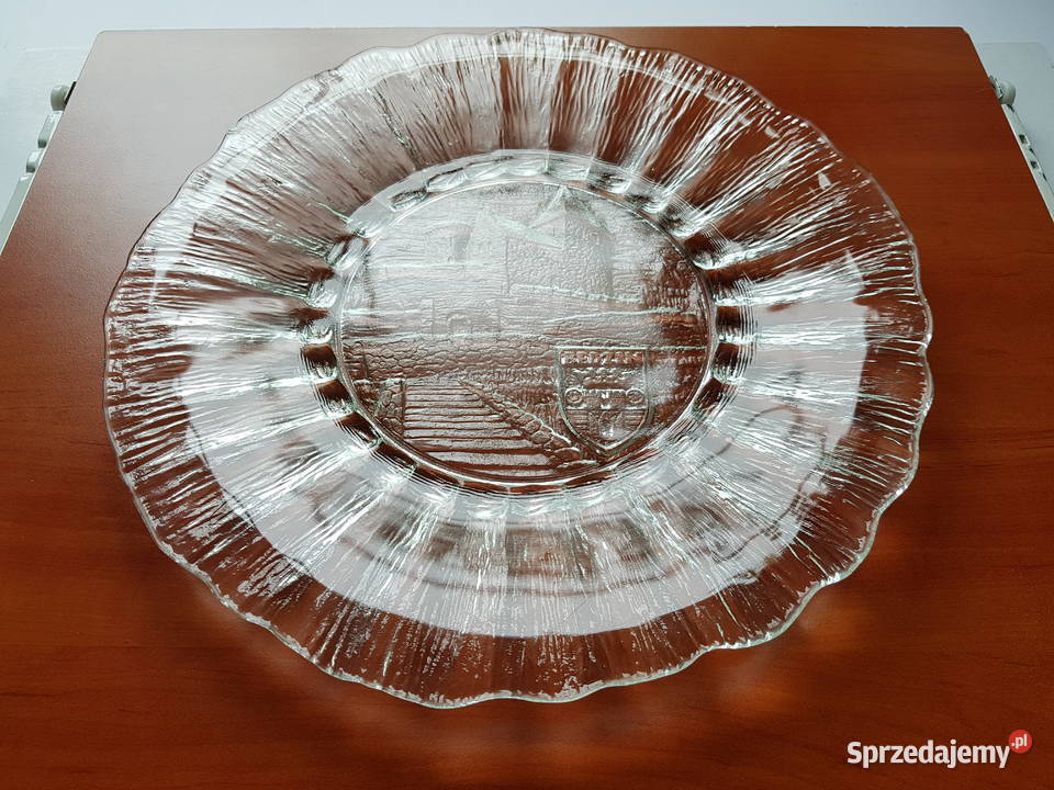 Patera Cora Zamek Będzin Ząbkowice szkło PRL śląskie Dąbrowa Górnicza