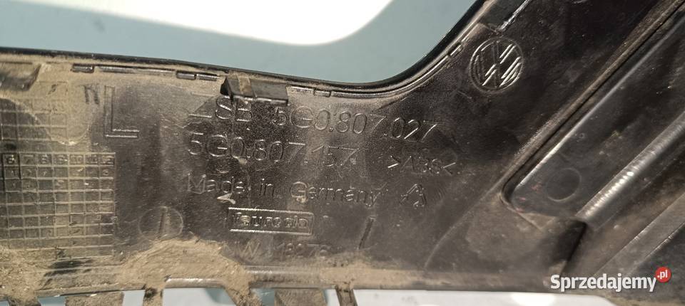 VW GOLF VII 7 GTI CLUBSPORT KRATKA ZDERZAKA LEWA osobowe Lubin