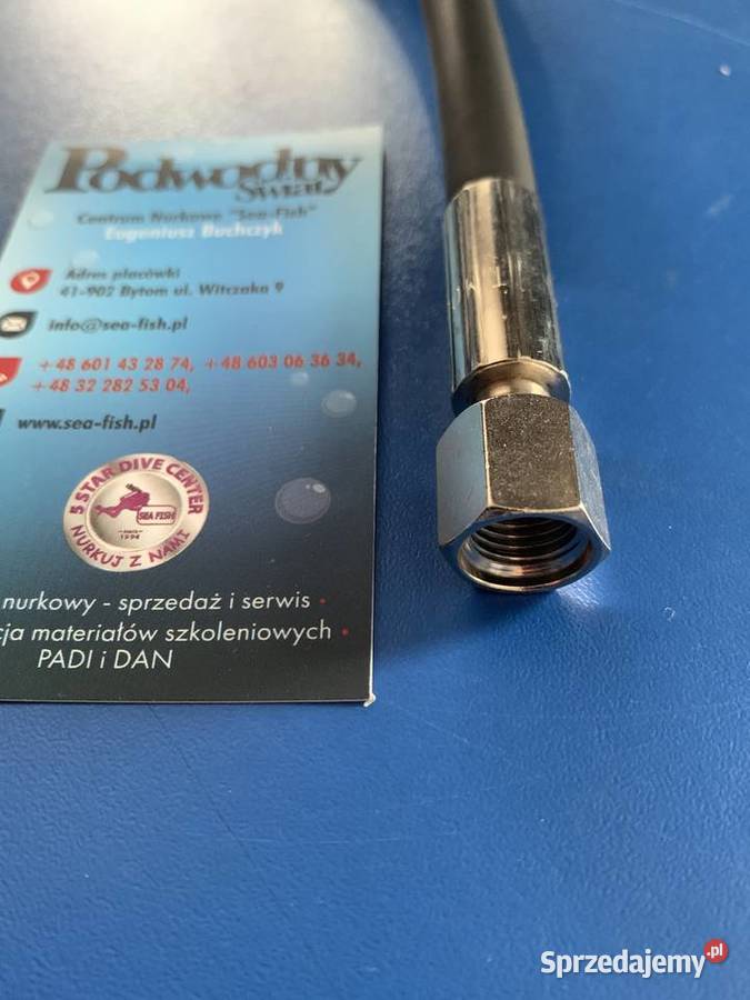 Wąż HP do manometru gumowy 80 Nurkowanie Bytom
