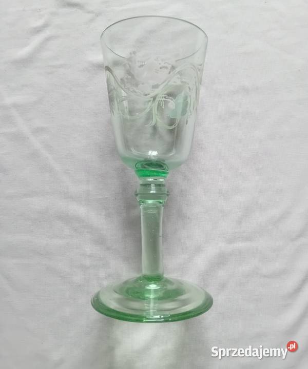 Ręcznie malowany kieliszek do wina Forest Glass Koźminek sprzedam