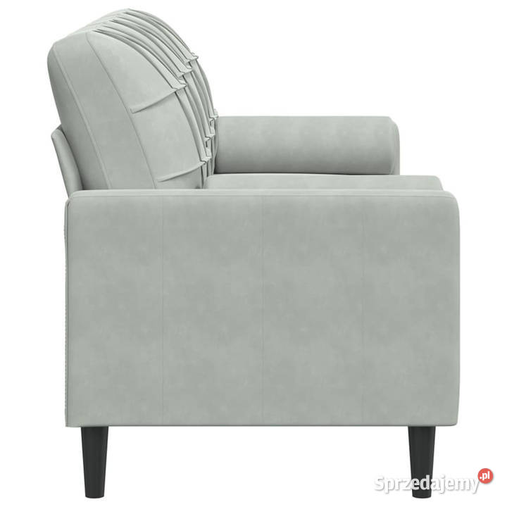 3osobowa sofa z poduszkami jasnoszara 180 Warszawa