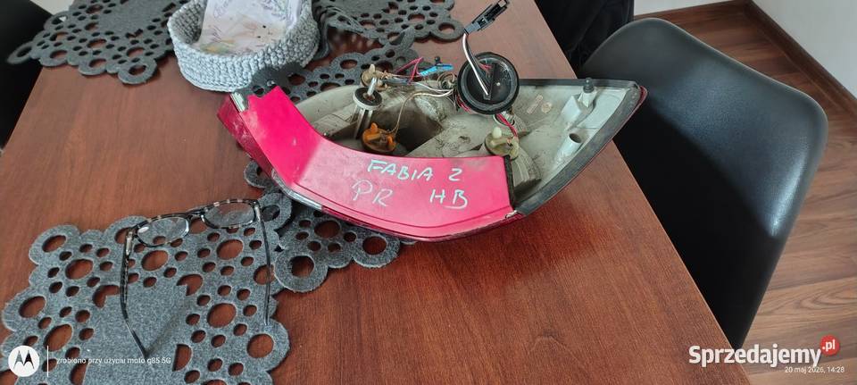 Lampa tył prawa Skoda Fabia 2 hatchback dolnośląskie Lubin