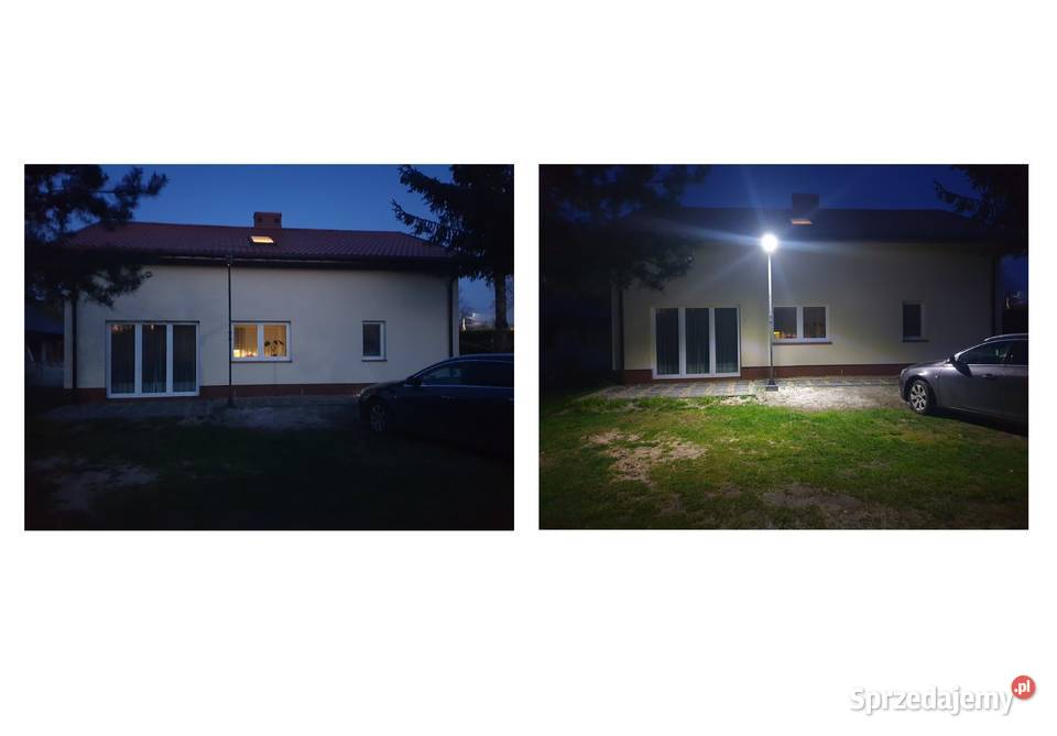 Lampa ogrodowa solarna LED wysoka wieniec Jeżowe