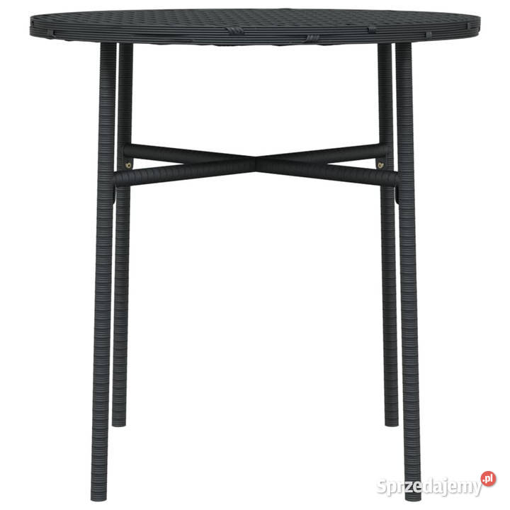 Stolik herbaciany czarny 45 polirattan WM317174 Warszawa