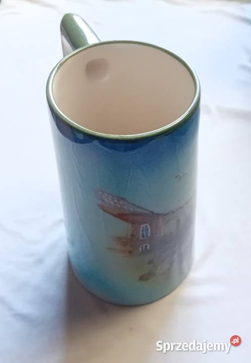 Ceramiczny kufel pamiątka z Tallina pojemność 1 Koźminek sprzedam