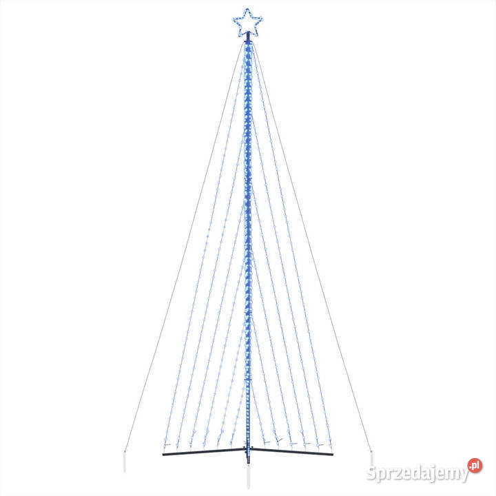 Lampki choinkowe 789 niebieskich LED 476