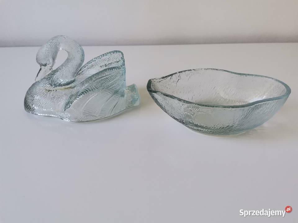 Stary błękitny Łabędź bomboniera HSG Ząbkowice Katowice