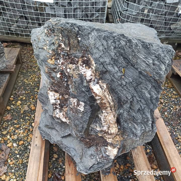Głazy Czarne kamień duży Głaz Antracytowy Kora małopolskie Oświęcim