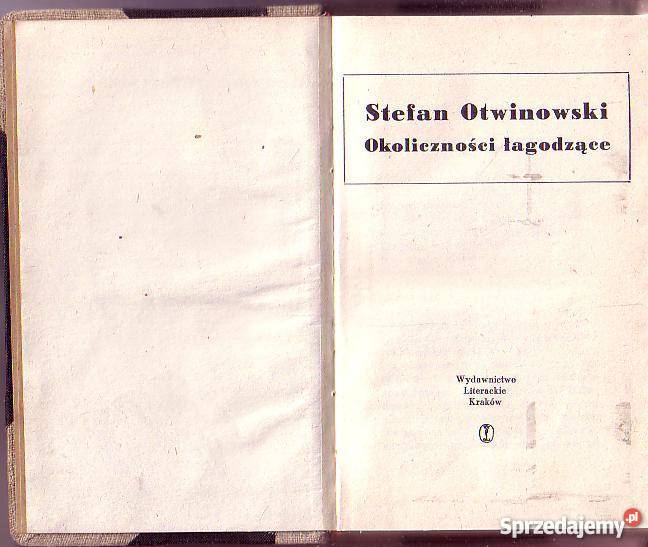 9100 OKOLICZNOŚCI ŁAGODZĄCE STEFAN OTWINOWSKI Czyrna