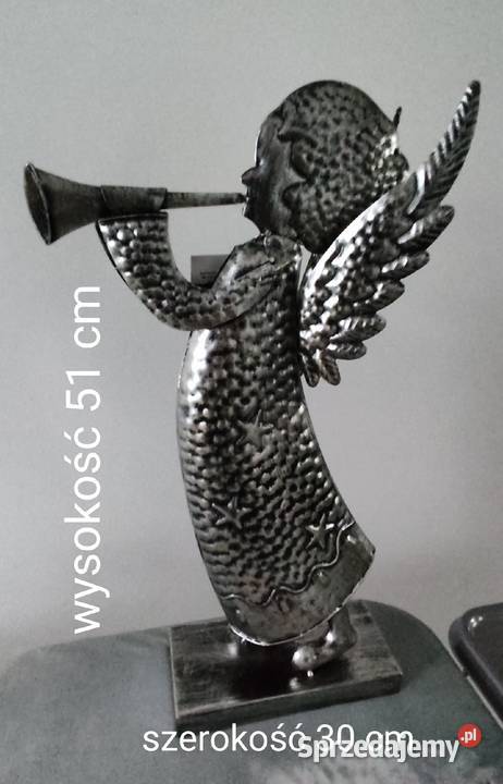 Anioł metalowy duży