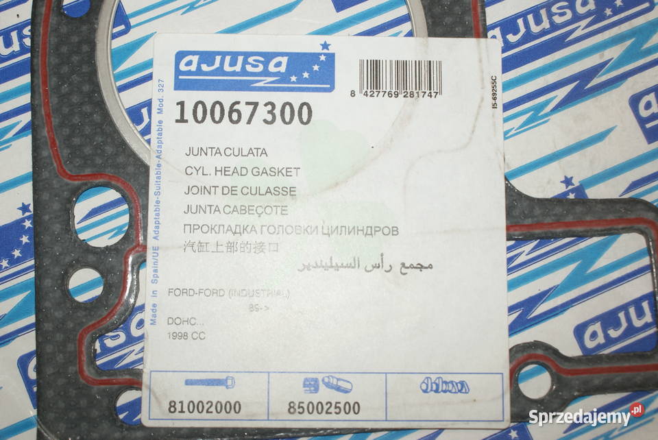 10098700 AJUSA USZCZELKA GŁOWICY FIAT