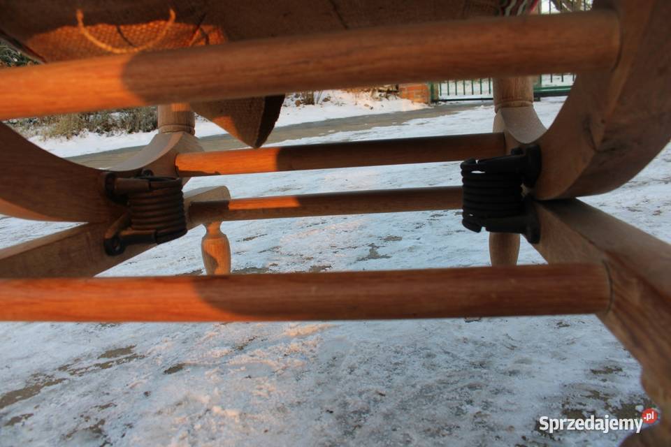 Drewniany Fotel bujany Rożnowo Nowogardzkie