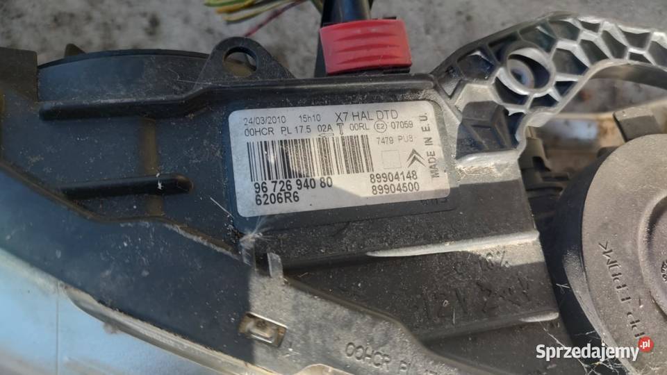 Reflektor lampa prawa przód przednia 9672694080 Książ Wielkopolski