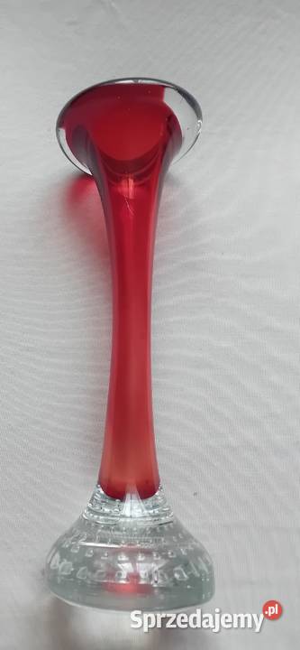 Wazon Vintage na 1 kwiat Aseda Glasbruk Szwecja Koźminek