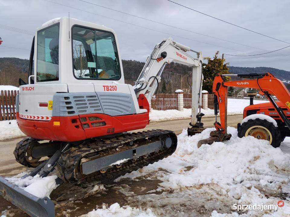Takeuchi tb250 minikoparka tb 250 5 ton yanmar Koparki Sucha Beskidzka