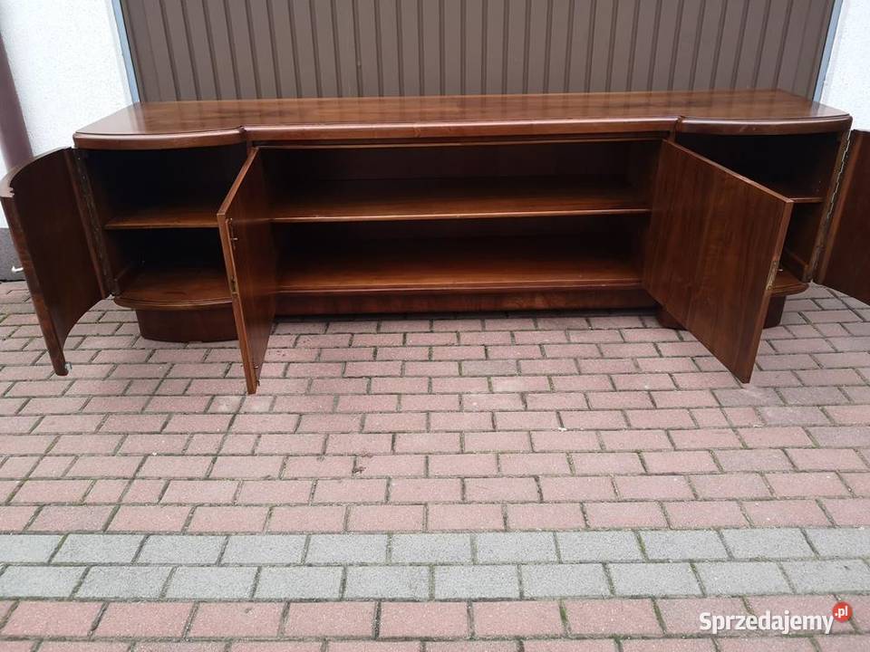 Komoda RTV ARTDECO Solidna Orzech Niska Stara Swarzędz