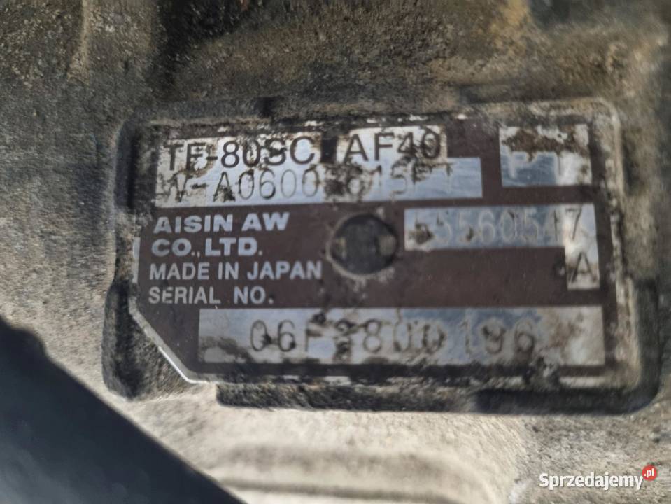 AUTOMATYCZNA SKRZYNIA BIEGÓW Saab 93 93 II 19 Układ napędowy lubelskie Chełm