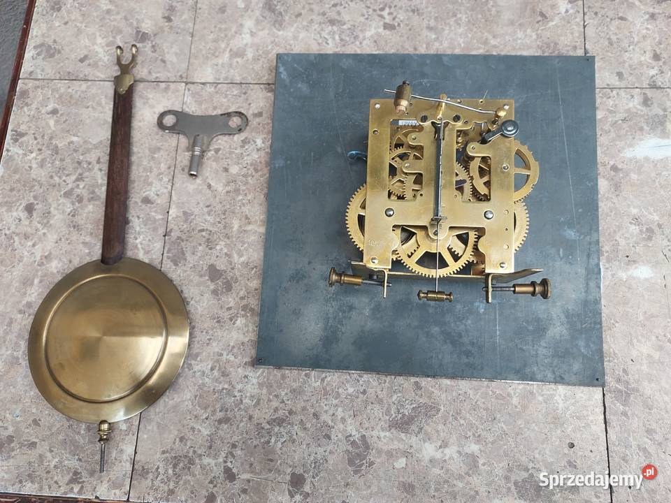 Stary zegar ścienny gabinetowy PHS przedwojenny pomorskie
