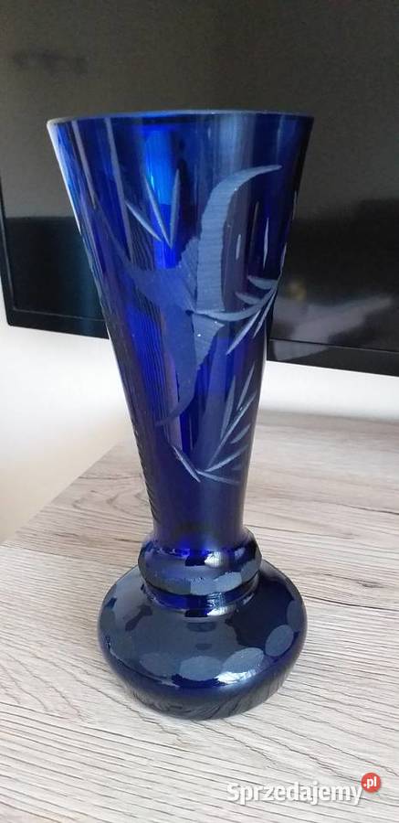 Wazon Hortensja prl Porcelana i szkło Przedbórz