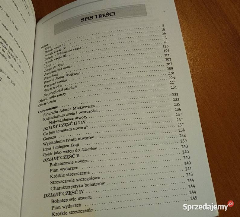 Dziady Adam Mickiewicz lektura z opracowaniem Gdańsk