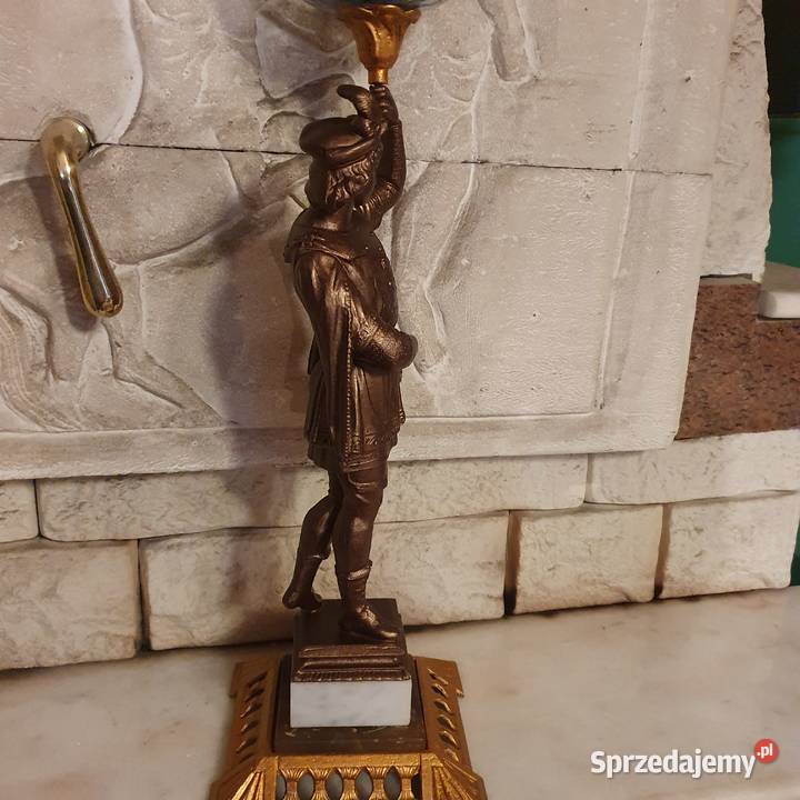 Sprawnafiguralna lampa naftowa z cynkalu 80 5 Wrocław