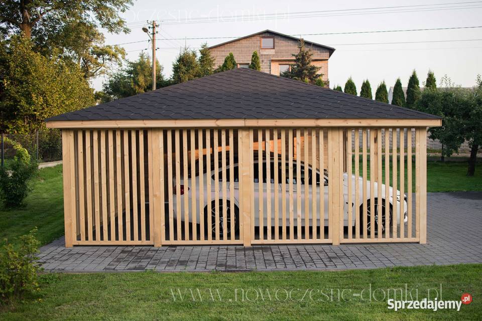 Wiata Samochodowa Drewniana San Ariano XL 6x6m Rzeszów