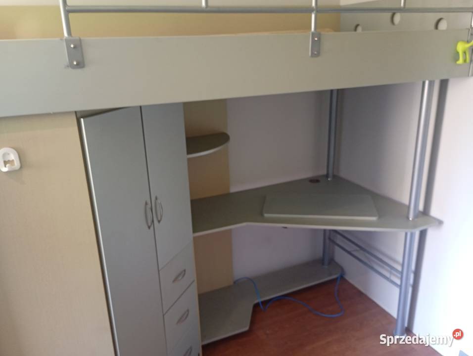 Łóżko IKEA SVRTA z biurkiem i szafą kompletny 197cm Białystok