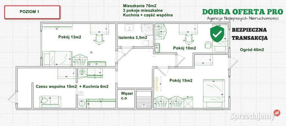 Dom 170 m 6 mieszkań dom rodzinny 170m2