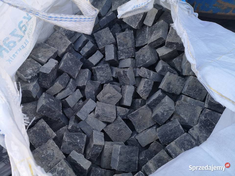 Czarna kostka granitowa 10x10x5 do ułożenia z 1 podkarpackie Stalowa Wola