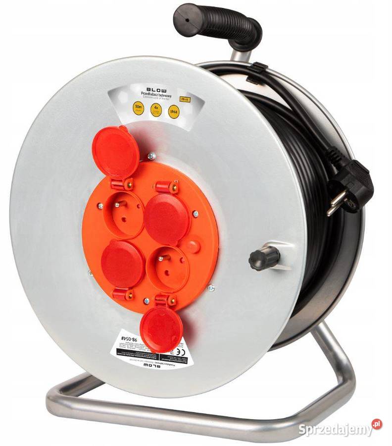 PRZEDŁUŻACZ BĘBNOWY 50m Ogrodowy 3x 25mm Białystok