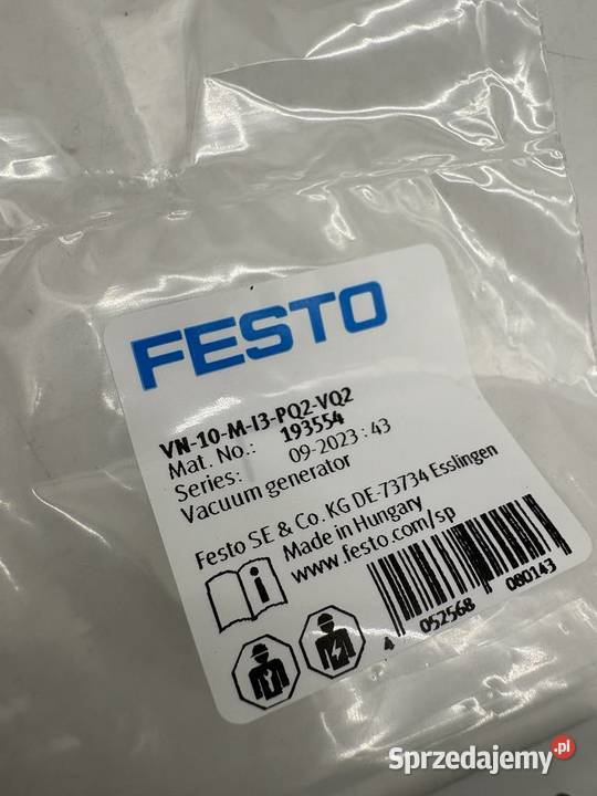 Festo VN10MI3PQ2VQ2 193554 Generator Pozostałe Biznes i Przemysł Warszawa