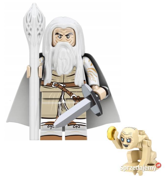 klocki figurka ludzik GANDALF BIAŁY i GOLLUM Pobiedziska