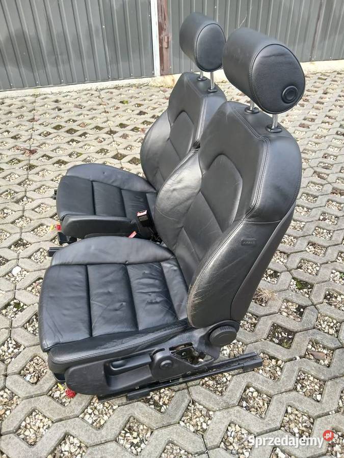 Audi A6 C6 Fotele skóra czarna przód Rybnik śląskie Szczerbice